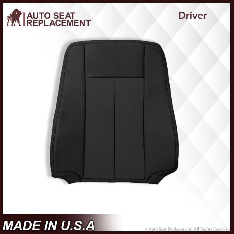 2007-2014 Ford Expedition Driver and Passenger SOLID Replacement Seat Cover in BLACK Leather or Vinyl - Auto Seat Replacement