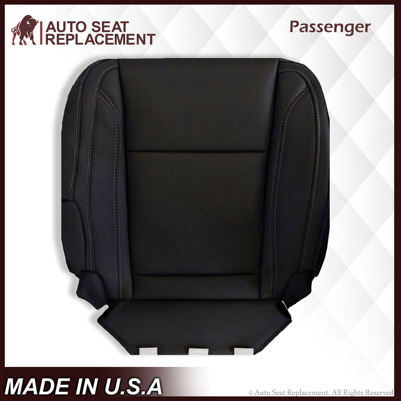 2015 2016 2017 2018 Dodge Charger SE Driver Passenger Leather Seat Covers Black - Auto Seat Replacement