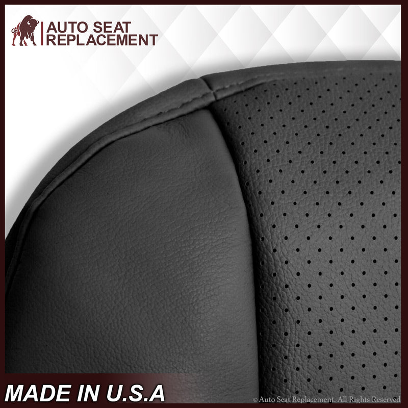 2005 2006 2007 2008 Acura TL Driver Side Bottom Seat Cover in Black Leather or Vinyl - Auto Seat Replacement