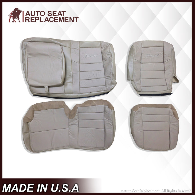 2002-2005 Ford Excursion Limited SECOND ROW 60/40 SPLIT Seat Cover in Tan: Choose From Variations - Auto Seat Replacement
