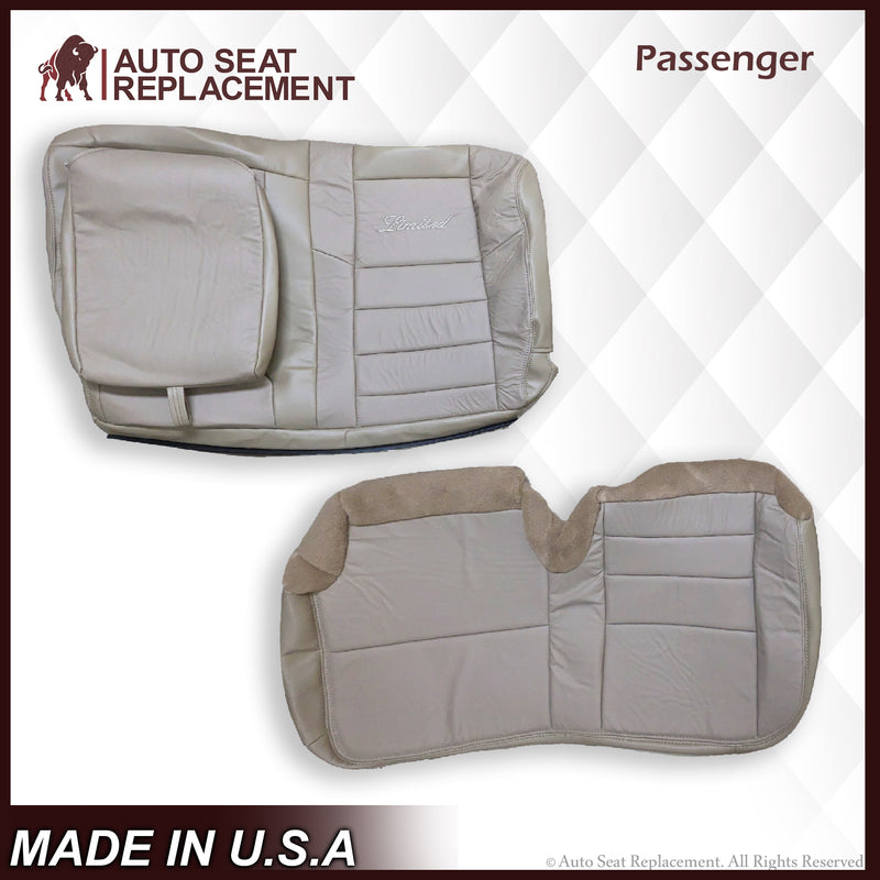 2002-2005 Ford Excursion Limited SECOND ROW 60/40 SPLIT Seat Cover in Tan: Choose From Variations - Auto Seat Replacement