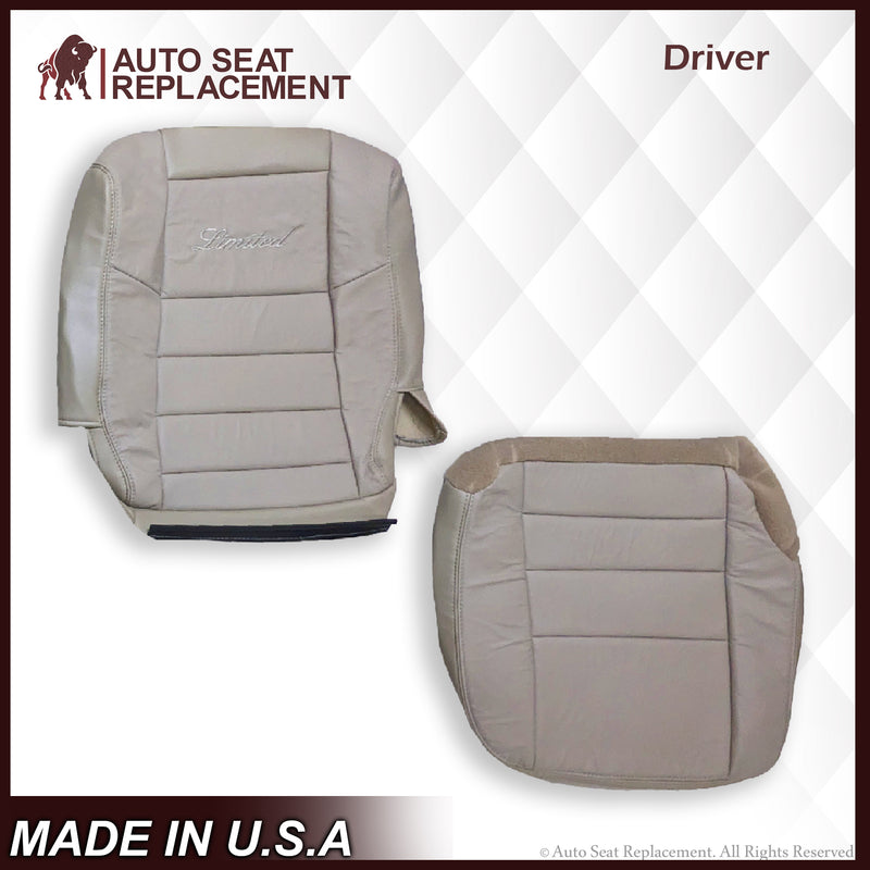 2002-2005 Ford Excursion Limited SECOND ROW 60/40 SPLIT Seat Cover in Tan: Choose From Variations - Auto Seat Replacement