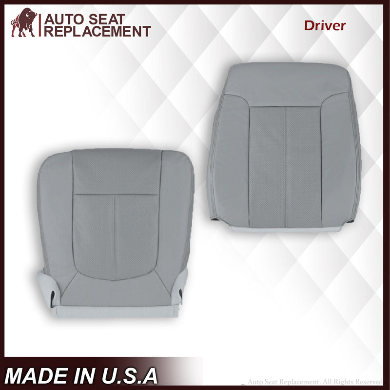 2011-2016 Ford F-250 F-350 F-450 Lariat Seat Cover Replacement & Cushion Foam in Steel Gray: Choose From Variants - Auto Seat Replacement