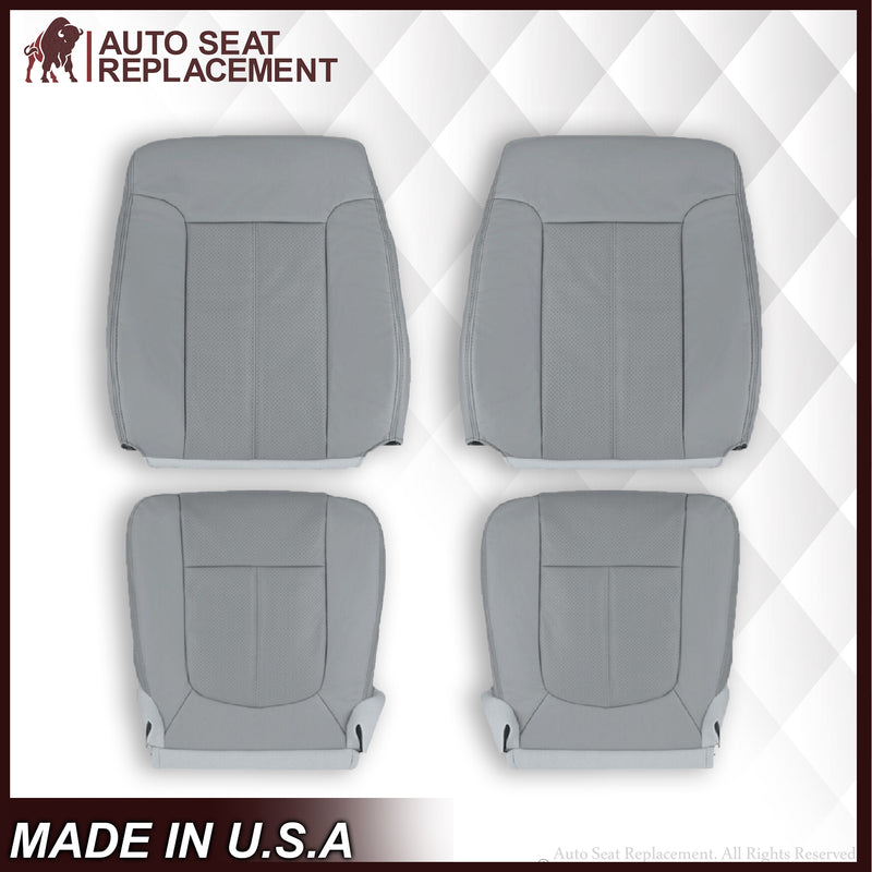 2011-2016 Ford F-250 F-350 F-450 Lariat Seat Cover Replacement & Cushion Foam in Steel Gray: Choose From Variants - Auto Seat Replacement
