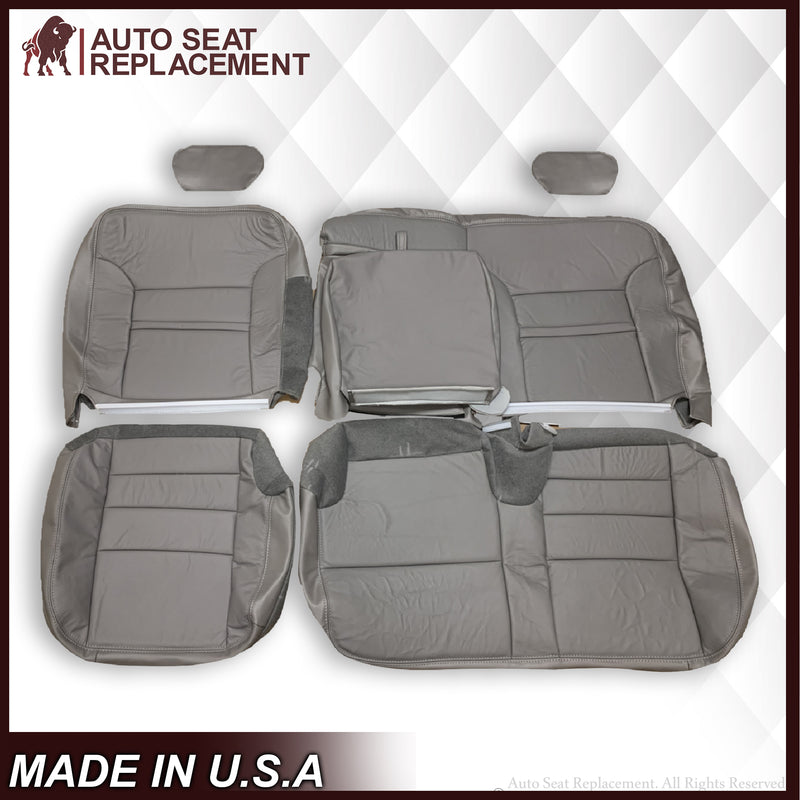 2002-2005 Ford Excursion Limited SECOND ROW 60/40 SPLIT Seat Cover in Gray: Choose From Variations - Auto Seat Replacement