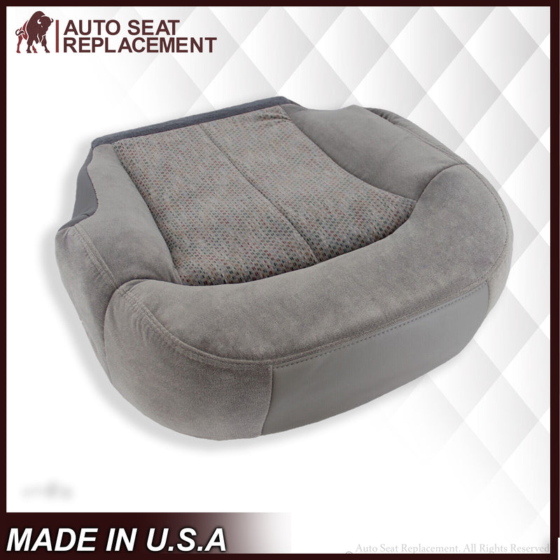 2000 2001 2002 Chevy Tahoe Suburban Bottom Seat Cover in Gray Cloth - Auto Seat Replacement