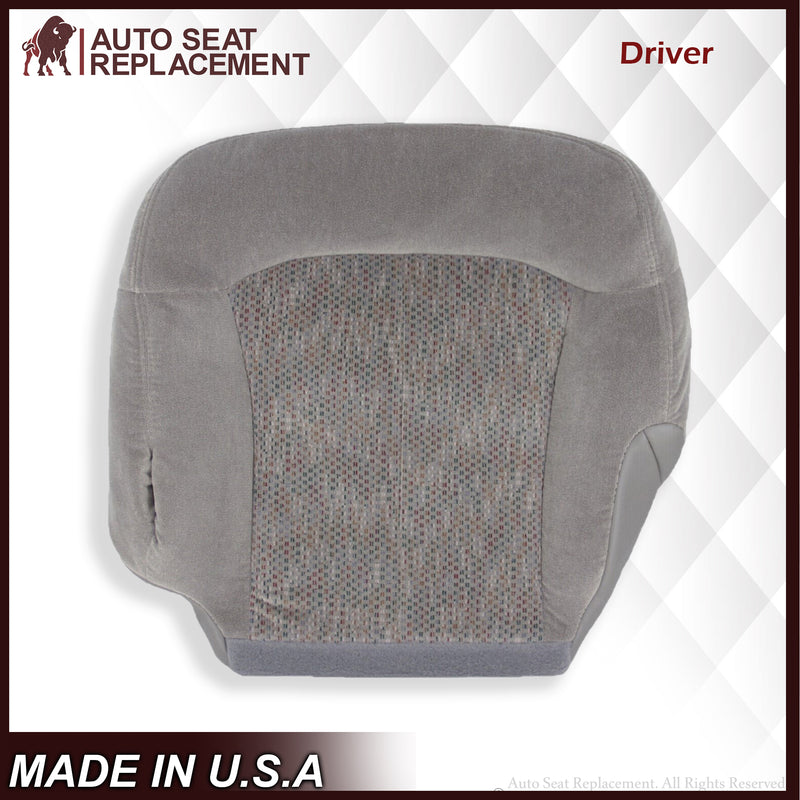2000 2001 2002 Chevy Tahoe Suburban Bottom Seat Cover in Gray Cloth - Auto Seat Replacement
