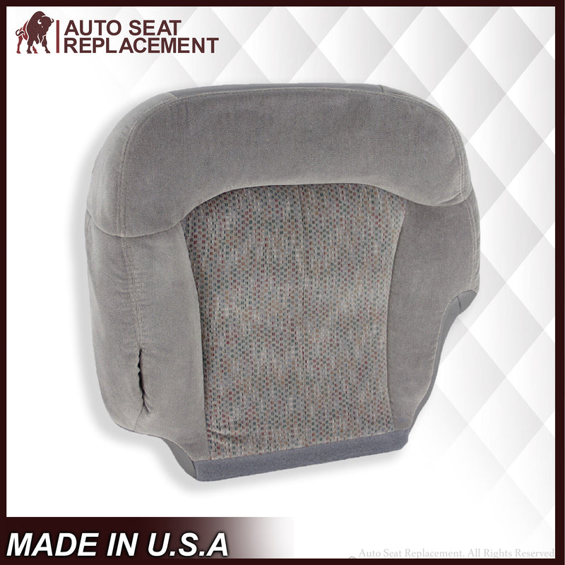 2000 2001 2002 Chevy Tahoe Suburban Bottom Seat Cover in Gray Cloth - Auto Seat Replacement
