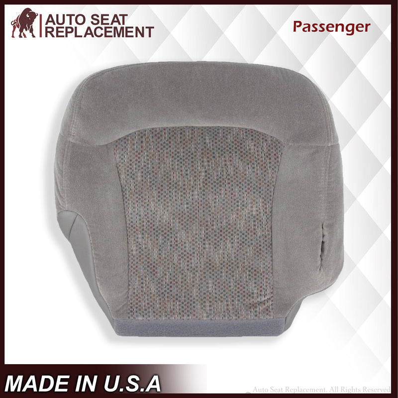 2000 2001 2002 Chevy Tahoe Suburban Bottom Seat Cover in Gray Cloth - Auto Seat Replacement