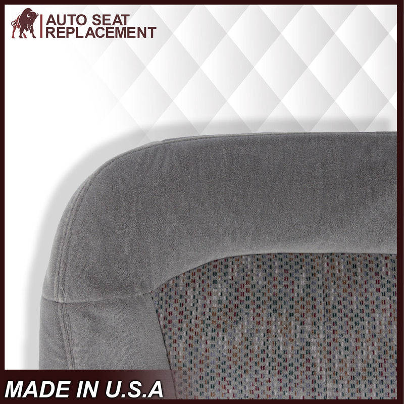 2000 2001 2002 Chevy Tahoe Suburban Bottom Seat Cover in Gray Cloth - Auto Seat Replacement
