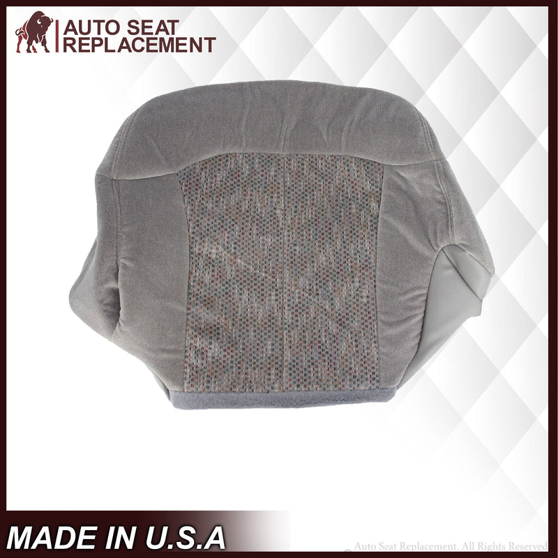 2000 2001 2002 Chevy Tahoe Suburban Bottom Seat Cover in Gray Cloth - Auto Seat Replacement