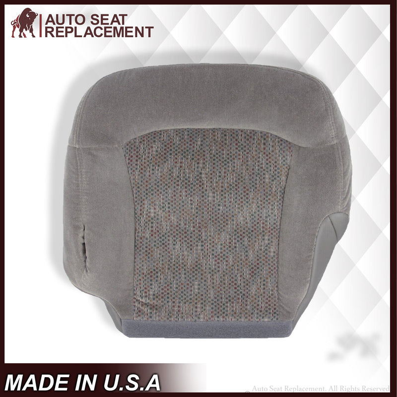 2000 2001 2002 Chevy Tahoe Suburban Bottom Seat Cover in Gray Cloth - Auto Seat Replacement