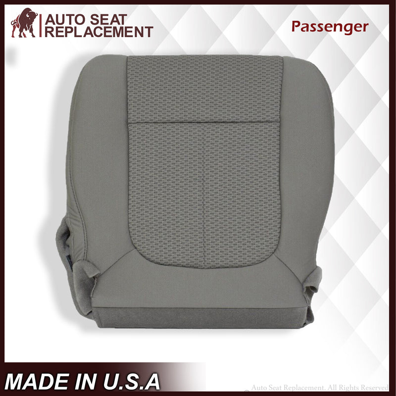 2009 2010 Ford F150 XLT Driver Or Passenger Bottom Replacement Seat Cover Gray - Auto Seat Replacement