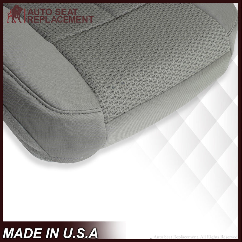 2009 2010 Ford F150 XLT Driver Or Passenger Bottom Replacement Seat Cover Gray - Auto Seat Replacement