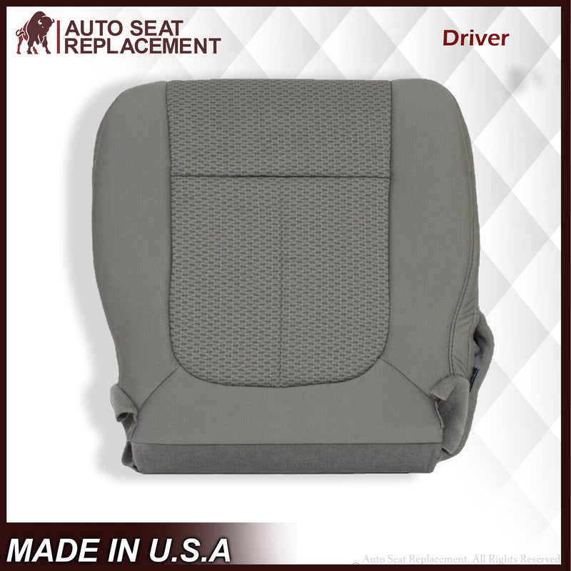 2009 2010 Ford F150 XLT Driver Or Passenger Bottom Replacement Seat Cover Gray - Auto Seat Replacement