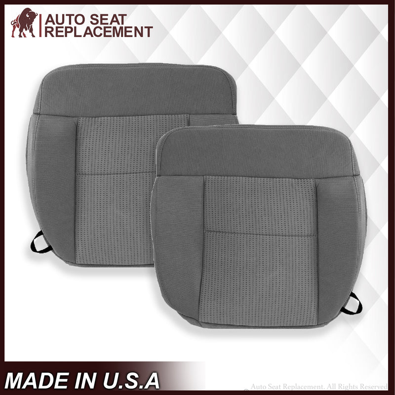 2007 2008 Ford F150 XLT Bottom Seat Cover in Gray Cloth - Auto Seat Replacement