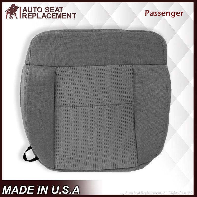 2007 2008 Ford F150 XLT Bottom Seat Cover in Gray Cloth - Auto Seat Replacement