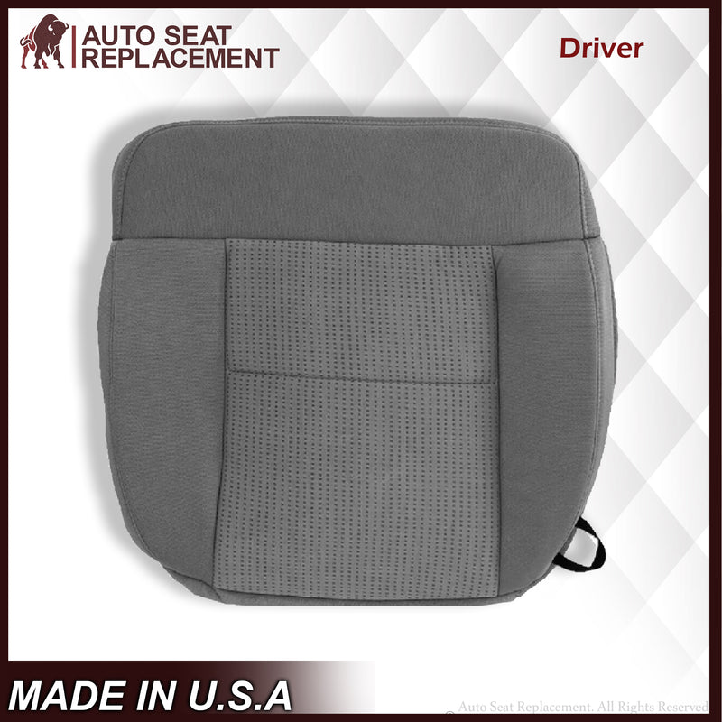 2007 2008 Ford F150 XLT Bottom Seat Cover in Gray Cloth - Auto Seat Replacement