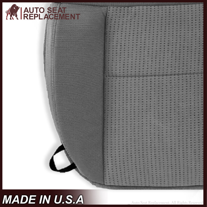 2007 2008 Ford F150 XLT Bottom Seat Cover in Gray Cloth - Auto Seat Replacement