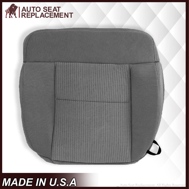 2007 2008 Ford F150 XLT Bottom Seat Cover in Gray Cloth - Auto Seat Replacement