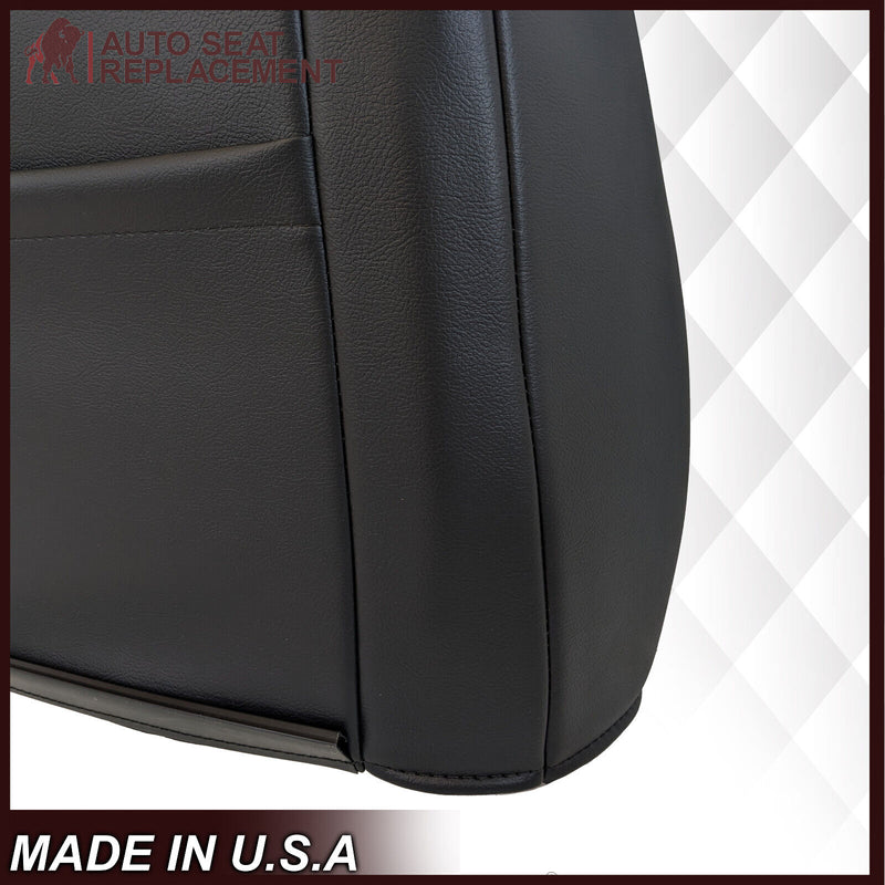 2002-2007 Ford F250/F350/F450/F550 Lariat CUSTOM Seat Cover in Black Leather - Auto Seat Replacement