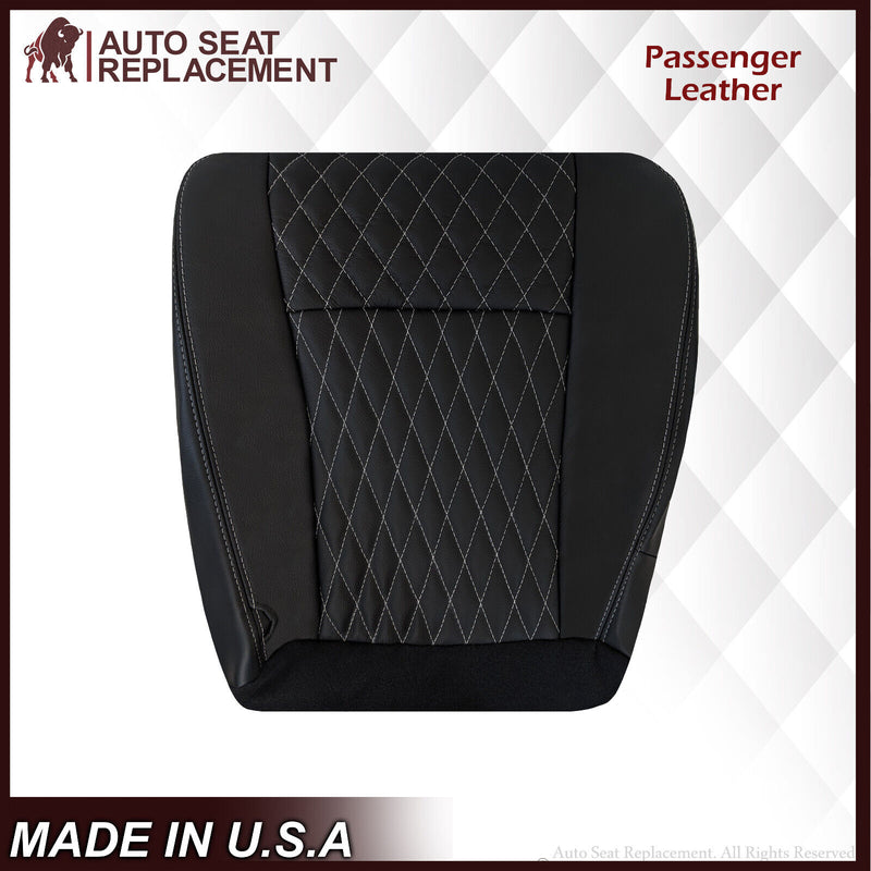 2002-2007 Ford F250/F350/F450/F550 Lariat CUSTOM Seat Cover in Black Leather - Auto Seat Replacement