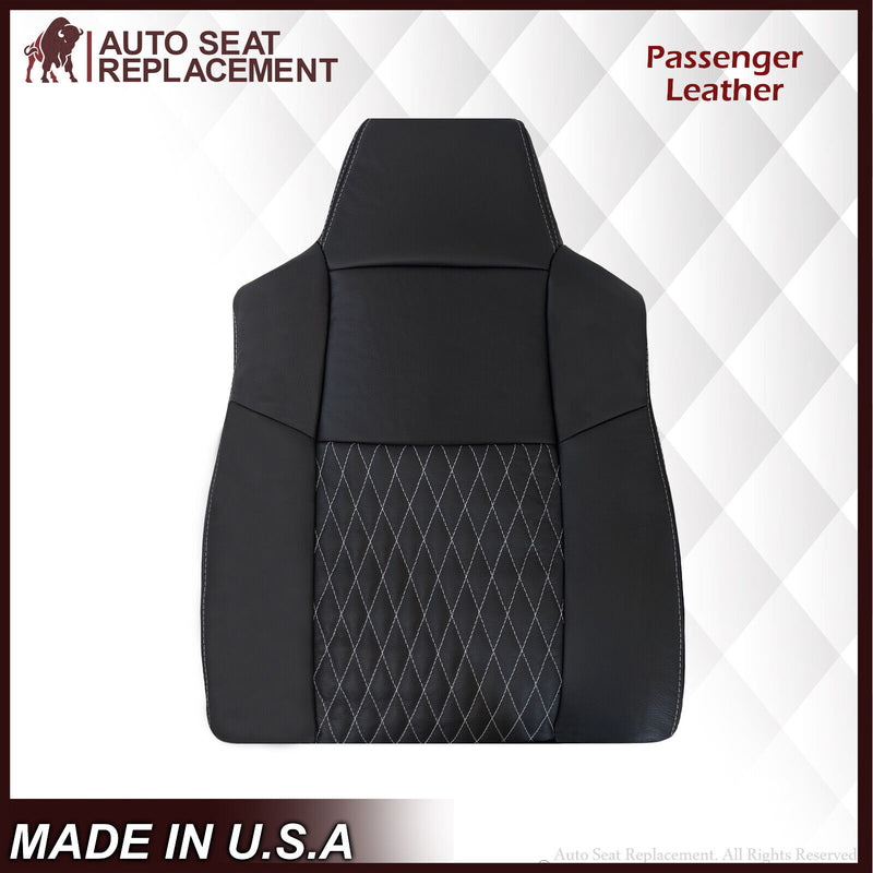 2002-2007 Ford F250/F350/F450/F550 Lariat CUSTOM Seat Cover in Black Leather - Auto Seat Replacement