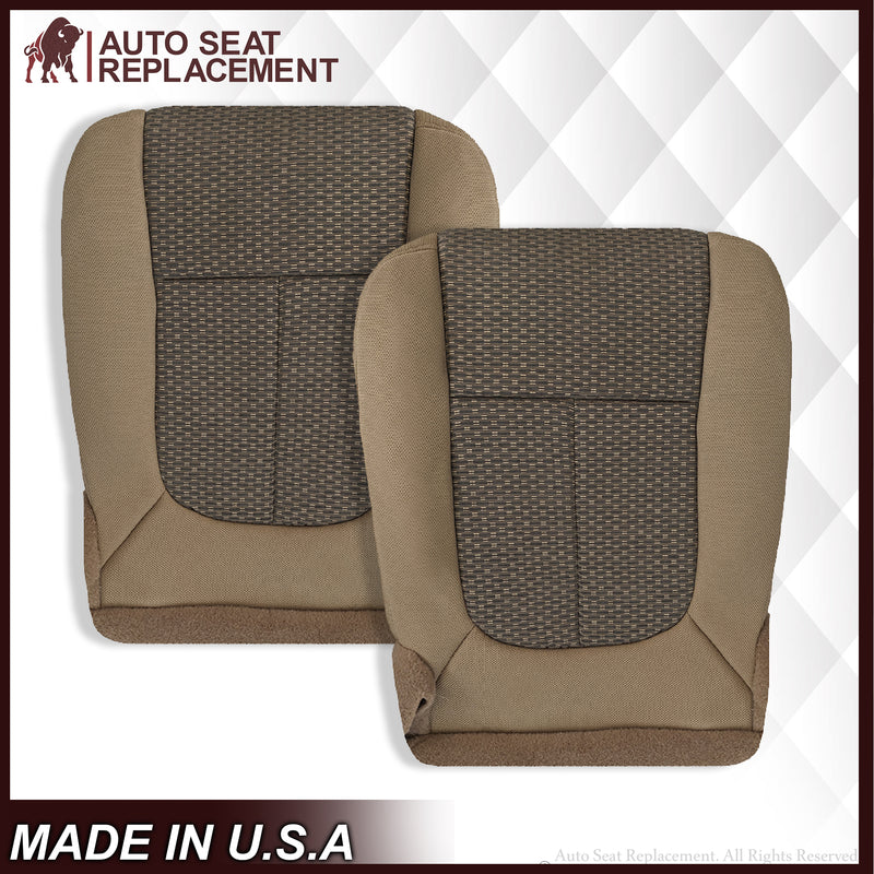 2011 2012 2013 2014 Ford F250 F350 XLT  Bottom Cloth Seat Cover Tan - Auto Seat Replacement