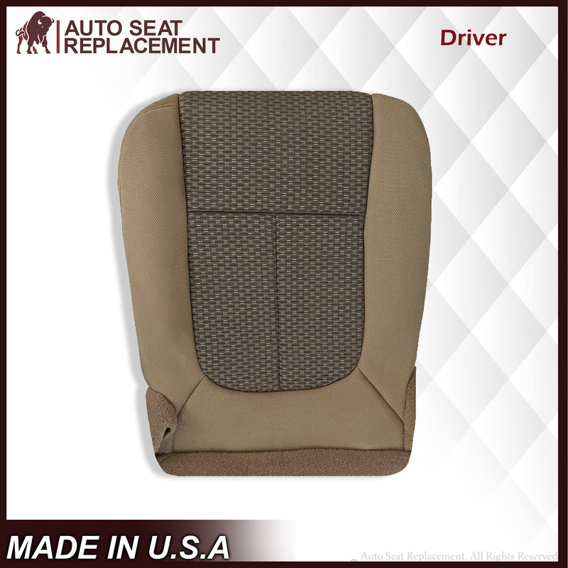 2011 2012 2013 2014 Ford F250 F350 XLT  Bottom Cloth Seat Cover Tan - Auto Seat Replacement