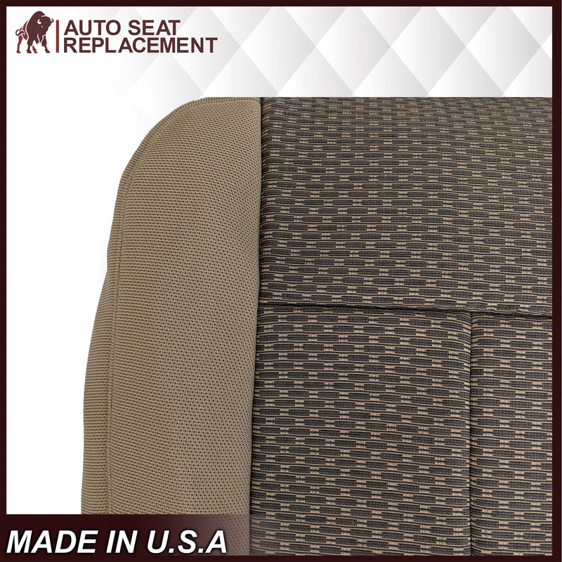 2011 2012 2013 2014 Ford F250 F350 XLT  Bottom Cloth Seat Cover Tan - Auto Seat Replacement