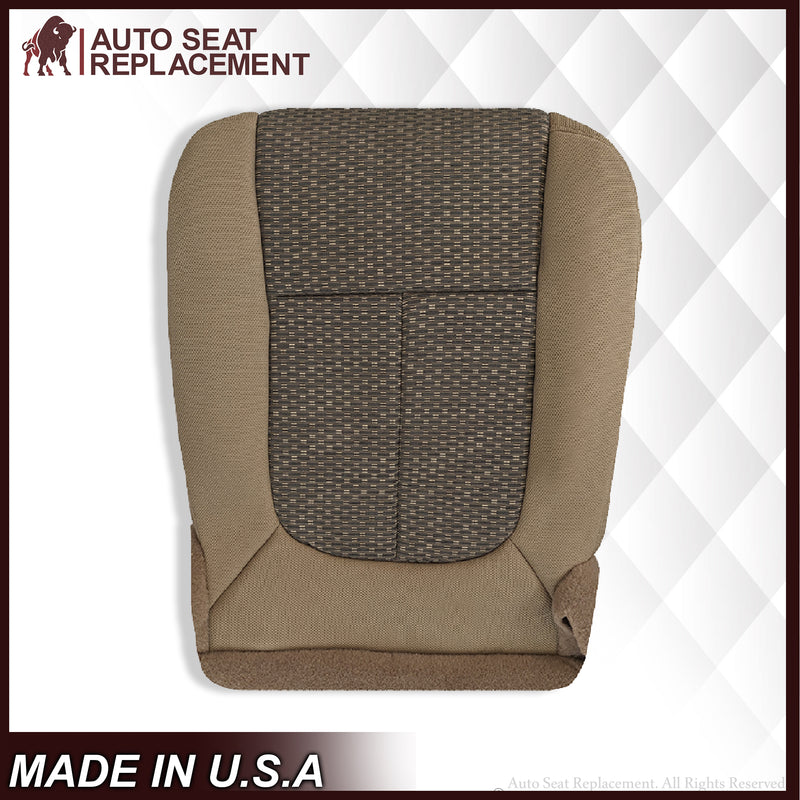 2011 2012 2013 2014 Ford F250 F350 XLT  Bottom Cloth Seat Cover Tan - Auto Seat Replacement