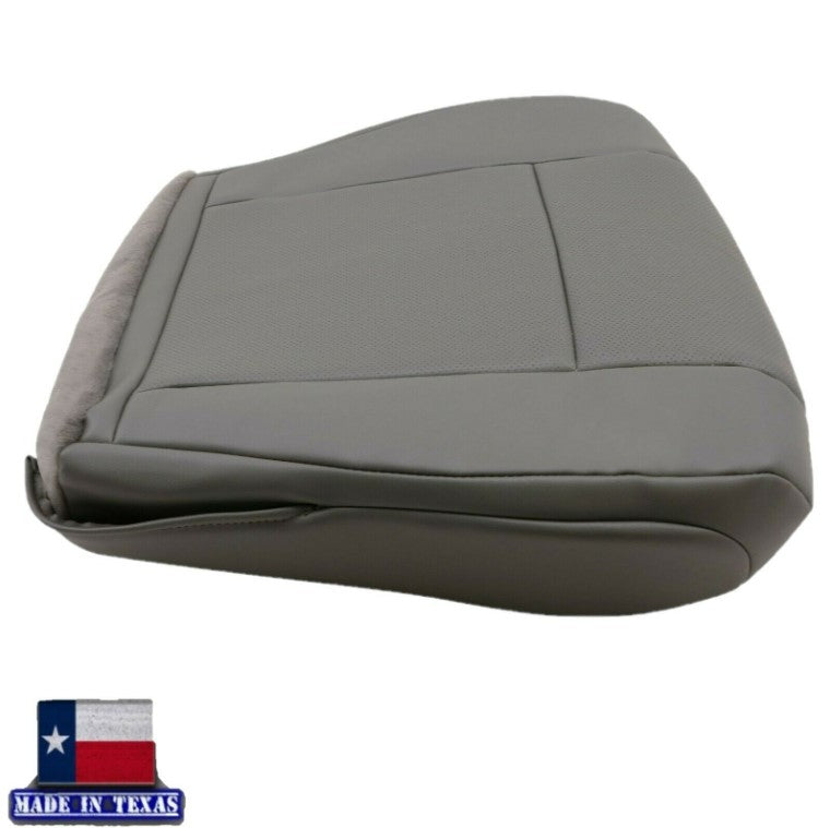 2009-2014 Ford E350 E450 E550 Econoline Van PERFORATED Bottom Seat Cover In Gray - Auto Seat Replacement