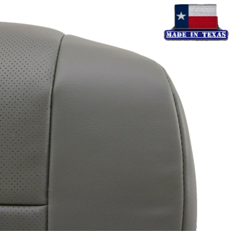 2009-2014 Ford E350 E450 E550 Econoline Van PERFORATED Bottom Seat Cover In Gray - Auto Seat Replacement