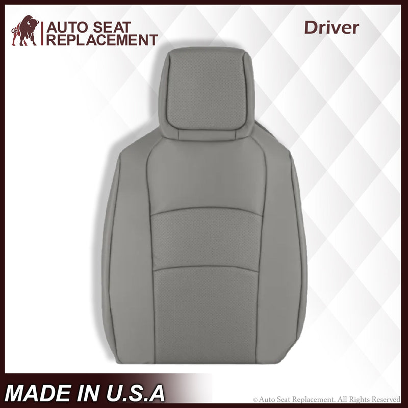 2009-2014 Ford E350 E450 E550 Econoline Van PERFORATED Bottom Seat Cover In Gray - Auto Seat Replacement