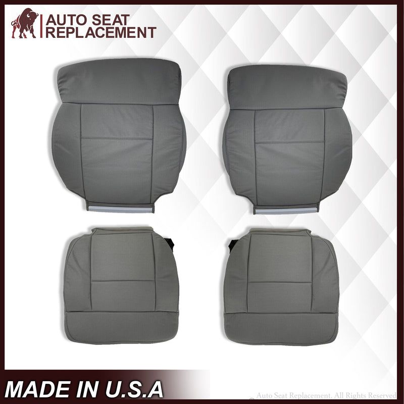 2004 2005 2006 2007 2008 Ford F150 XL Cloth Seat Covers in Medium Flint Gray - Auto Seat Replacement