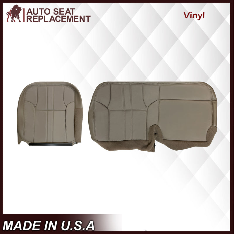 2000-2001 Ford Excursion XLT Second & Third Row Seat Cover in TAN: Choose From Variation - Auto Seat Replacement