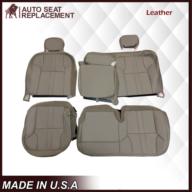 2000-2001 Ford Excursion XLT Second & Third Row Seat Cover in TAN: Choose From Variation - Auto Seat Replacement