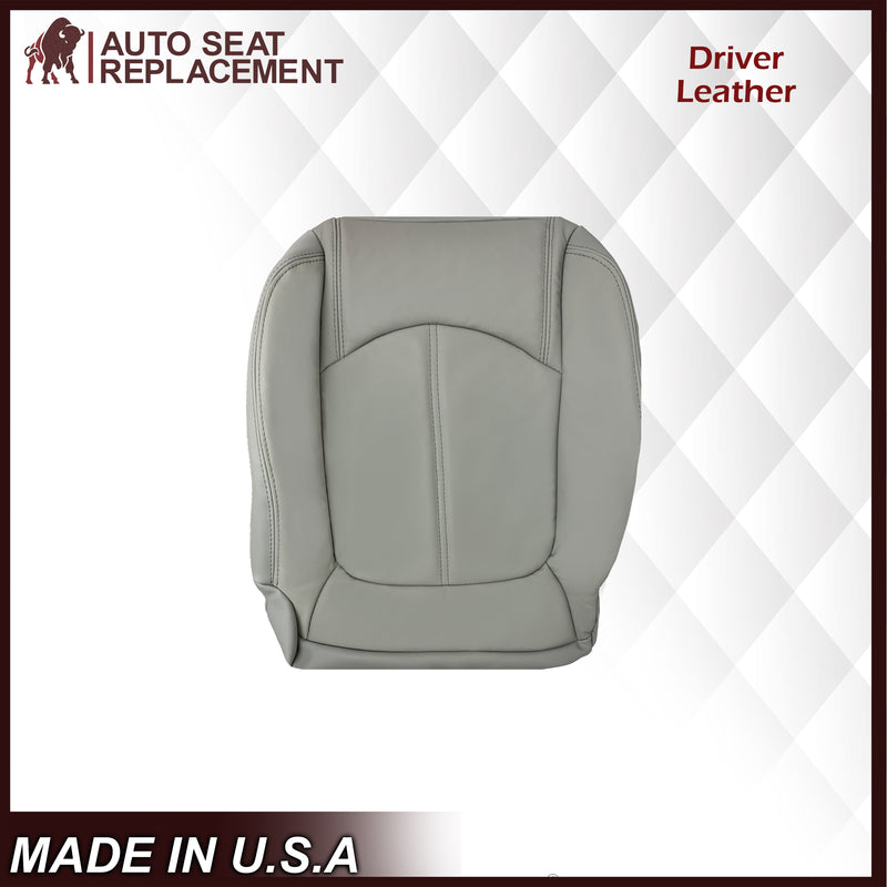 2007-2012 GMC Acadia SLT Driver or Passenger Bottom Seat Cover in Gray: Choose Leather or Vinyl - Auto Seat Replacement