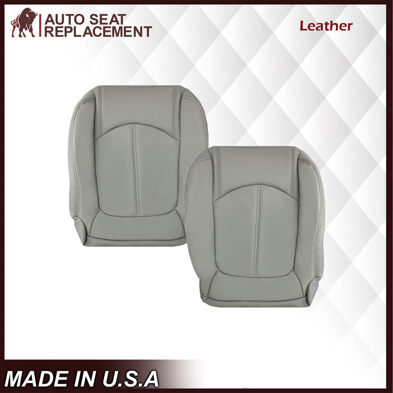 2007-2012 GMC Acadia SLT Driver or Passenger Bottom Seat Cover in Gray: Choose Leather or Vinyl - Auto Seat Replacement
