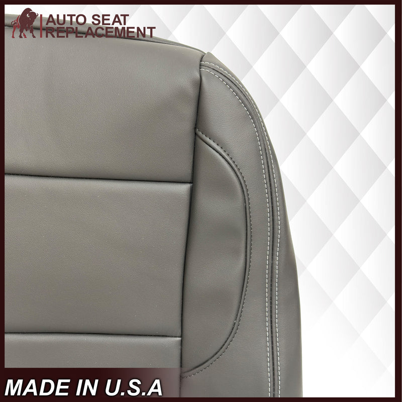 2014 - 2018 GMC Sierra Denali SECOND ROW Solid Passenger 40 Bottom in Jet Black Genuine Leather OR Vinyl