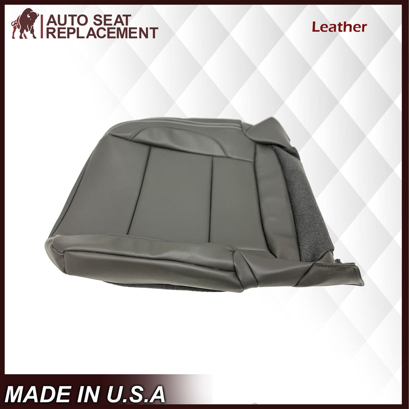 2014 - 2018 GMC Sierra Denali SECOND ROW Solid Passenger 40 Bottom in Jet Black Genuine Leather OR Vinyl