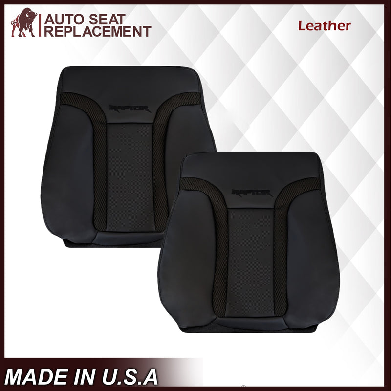 2010 2011 2012 2013 2014 Ford F150 Raptor Bottom Perforated Seat Cover in Black Choose: Leather or Vinyl - Auto Seat Replacement