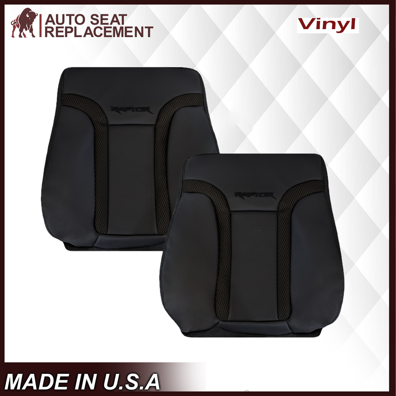 2010 2011 2012 2013 2014 Ford F150 Raptor Bottom Perforated Seat Cover in Black Choose: Leather or Vinyl - Auto Seat Replacement
