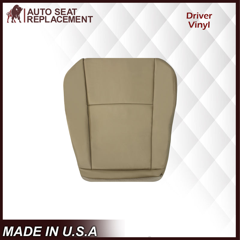 2009-2019 Ford E350 E450 E550 Econoline Van Synthetic Leather Replacement Seat Covers In Tan & Cushion Foam - Auto Seat Replacement