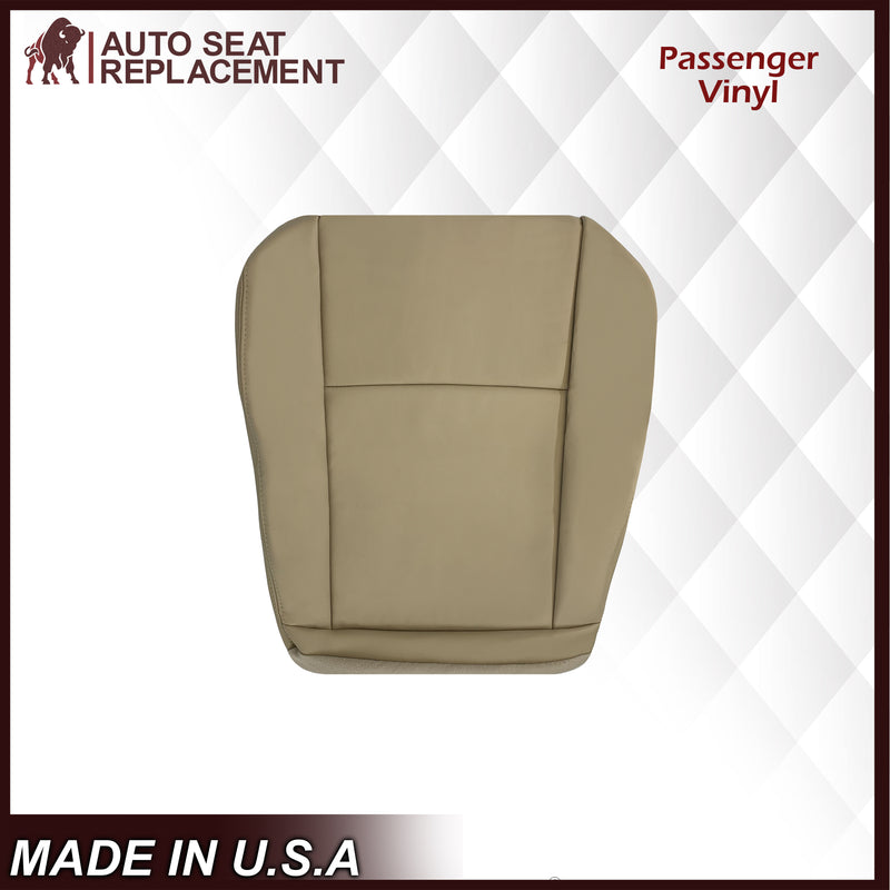 2009-2019 Ford E350 E450 E550 Econoline Van Synthetic Leather Replacement Seat Covers In Tan & Cushion Foam - Auto Seat Replacement
