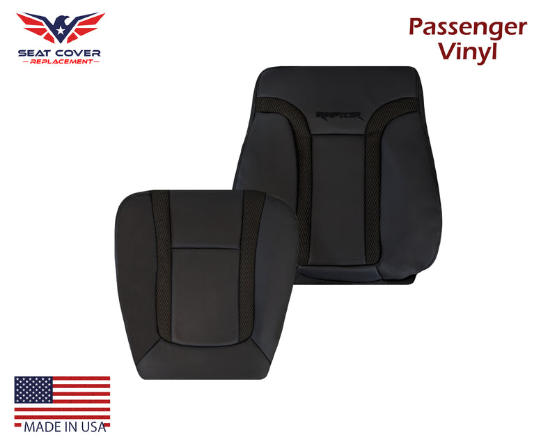 2010 2011 2012 2013 2014 Ford F150 Raptor Bottom Perforated Seat Cover in Black Choose: Leather or Vinyl - Auto Seat Replacement