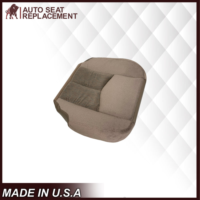 2003 2004 2005 2006 Chevy Silverado 1500 1500HD Cloth Seat Cover In Tan: - Auto Seat Replacement