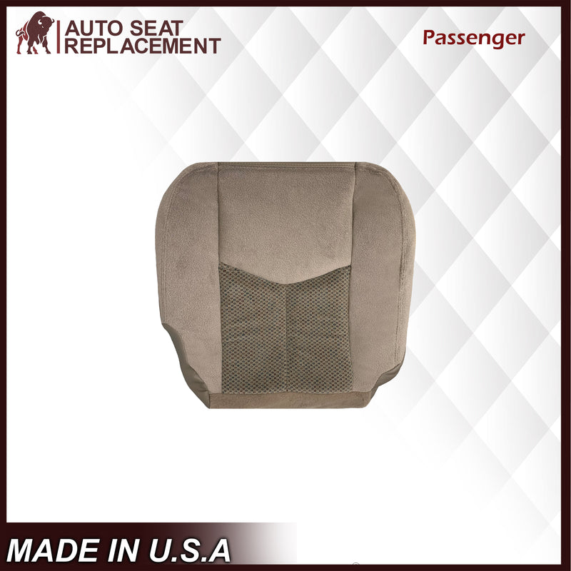 2003 2004 2005 2006 Chevy Silverado 1500 1500HD Cloth Seat Cover In Tan: - Auto Seat Replacement