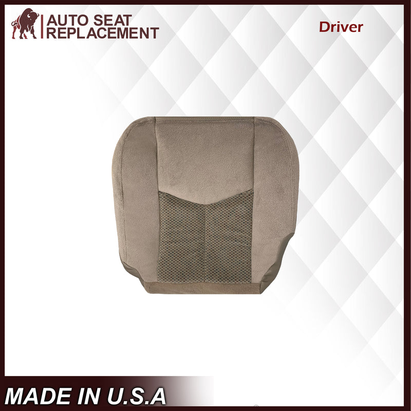 2003 2004 2005 2006 Chevy Silverado 1500 1500HD Cloth Seat Cover In Tan: - Auto Seat Replacement