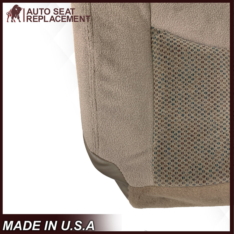 2003 2004 2005 2006 Chevy Silverado 1500 1500HD Cloth Seat Cover In Tan: - Auto Seat Replacement